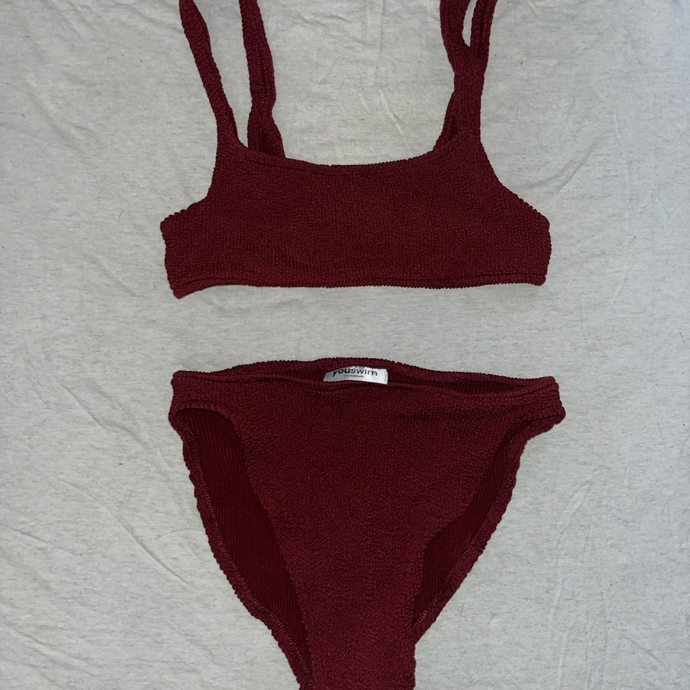 YOUSWIM - AplombTop & Standard Bottom - Burgundy (“Garnet”)